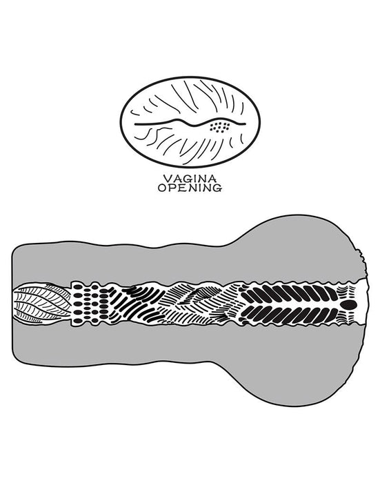 LoveToy - Alien's Pie 1 - Stroker Masturbator - Lichte Huidskleur-Laced-up.nl