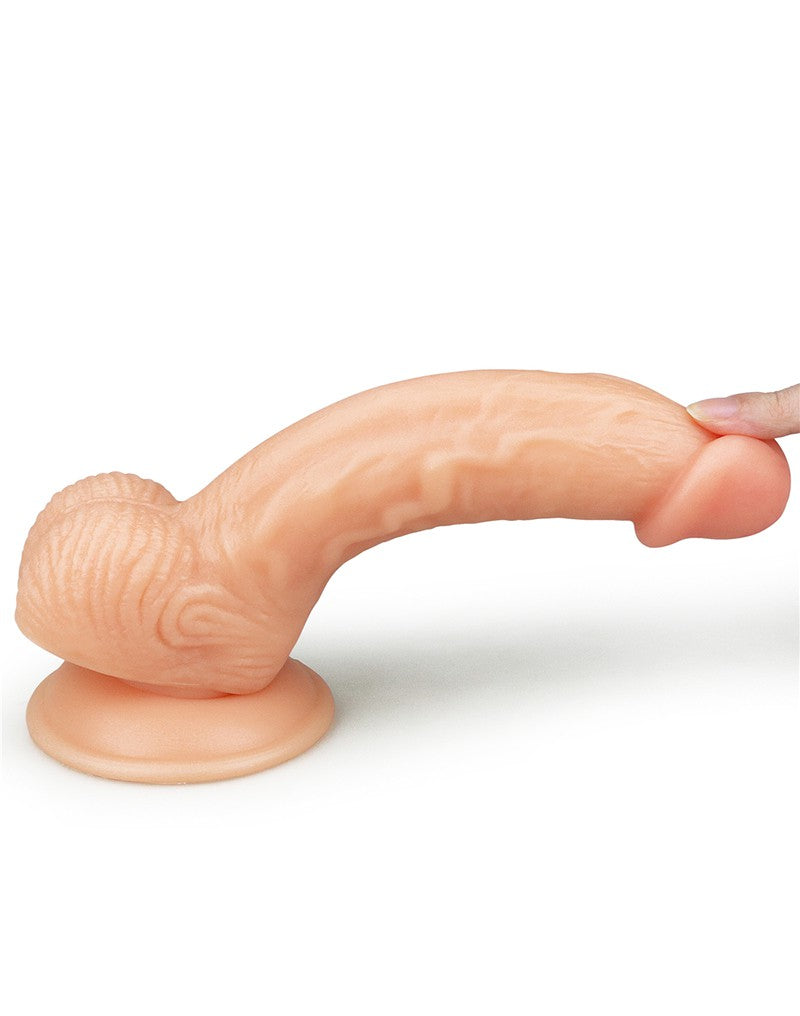 LoveToy - The Ultra Soft Dude - Realistische Dildo - 20.5 x 3.5 cm-Laced-up.nl