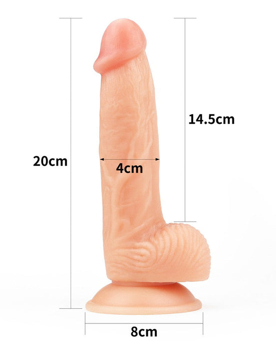 LoveToy - The Ultra Soft Dude - Realistische Dildo - 20.5 x 3.5 cm-Laced-up.nl