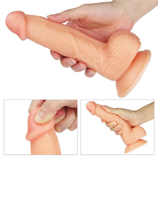 LoveToy - The Ultra Soft Dude - Realistische Dildo - 20.5 x 3.5 cm-Laced-up.nl
