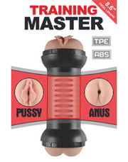 LoveToy - Training Master - Dubbele Masturbator - Pussy & Ass-Laced-up.nl