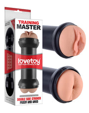 LoveToy - Training Master - Dubbele Masturbator - Pussy & Ass-Laced-up.nl