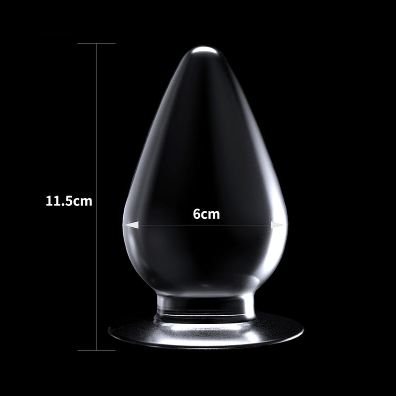 LoveToy - Flawless - Transparante Buttplug - 11.5 x 6 cm-Laced-up.nl