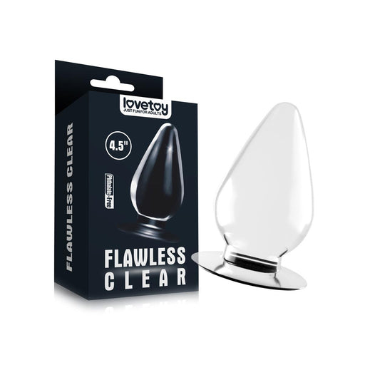 LoveToy - Flawless - Transparante Buttplug - 11.5 x 6 cm-Laced-up.nl