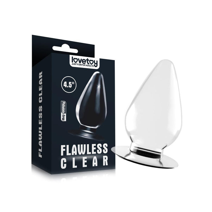 LoveToy - Flawless - Transparante Buttplug - 11.5 x 6 cm-Laced-up.nl