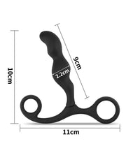 LoveToy - Ultimate P-spot Teaser - Prostaat Dildo - Zwart-Laced-up.nl