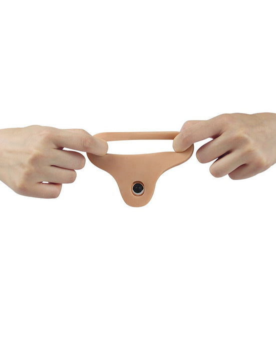 LoveToy - Ultrasoft Double - Vibrerende Voorbinddildo Voor dubbele penetratie 16 cm-Laced-up.nl