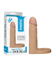 Lovetoy - Ultrasoft Double - Voorbinddildo Voor Dubbele penetratie - 15 cm-Laced-up.nl