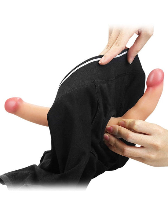 LoveToy - Unisex Strap-on Short - Zwart-Laced-up.nl