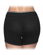 LoveToy – Unisex Strap-on Short – O-ring 4 cm – Zwart-Erotiekvoordeel.nl