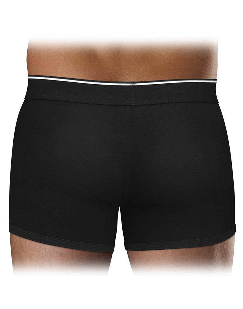 LoveToy – Unisex Strap-on Short – O-ring 4 cm – Zwart-Erotiekvoordeel.nl