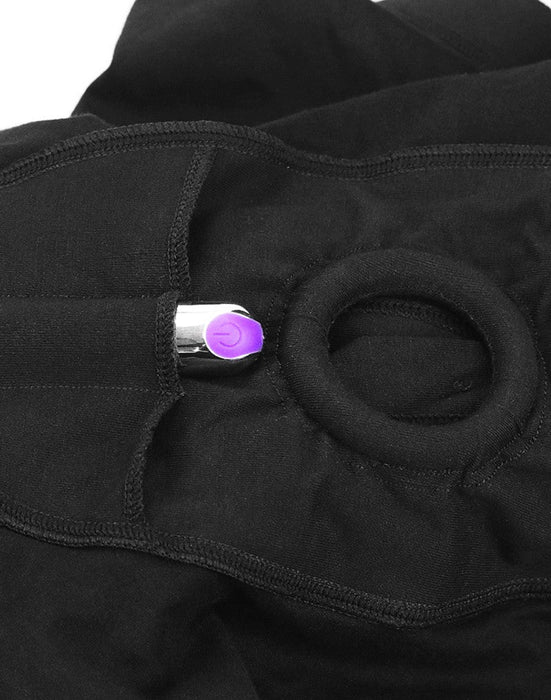 LoveToy - Unisex Strap-on Short - Zwart-Laced-up.nl