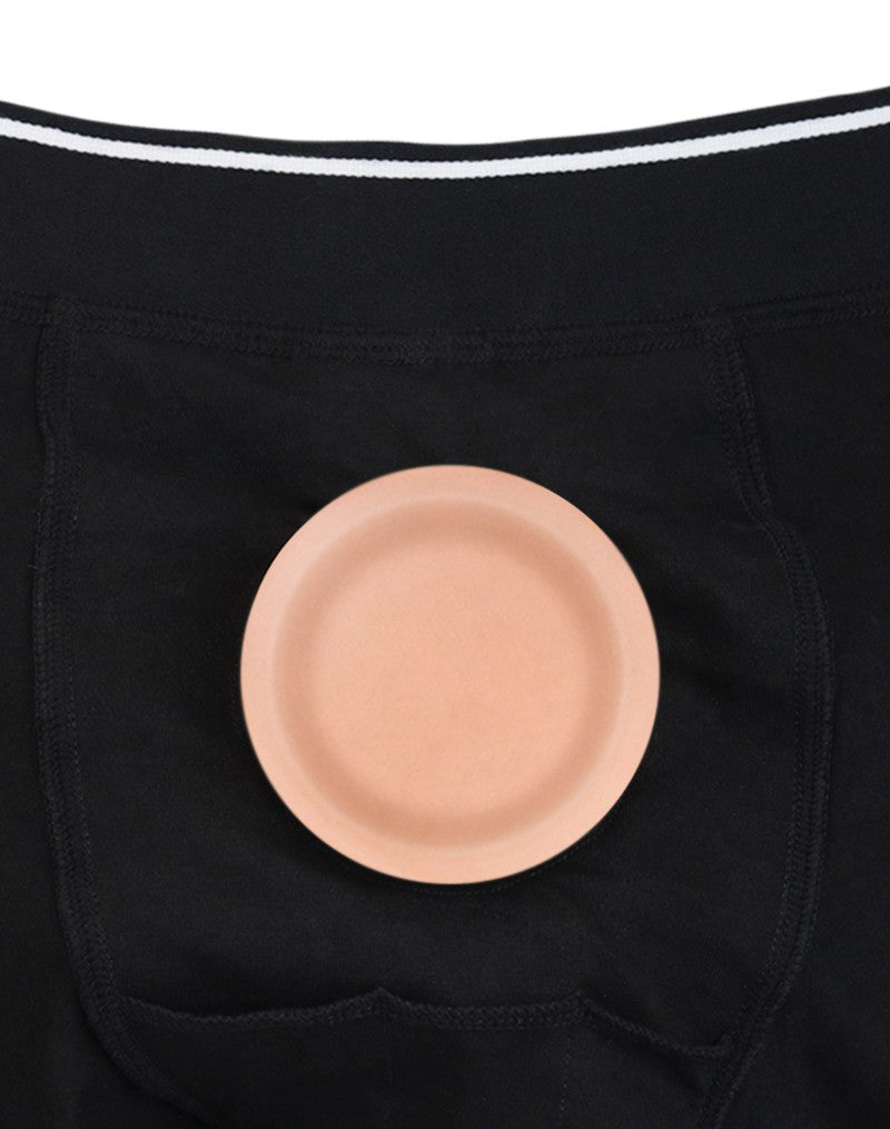 LoveToy – Unisex Strap-on Short – O-ring 4 cm – Zwart-Erotiekvoordeel.nl