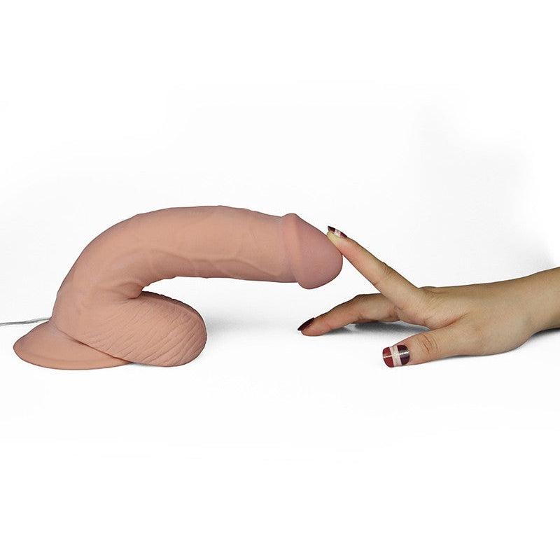 LoveToy - The Ultra Soft Dude - Vibrerende Dildo - Superzacht materiaal-Laced-up.nl