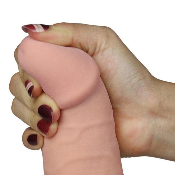 LoveToy - The Ultra Soft Dude - Vibrerende Dildo - Superzacht materiaal-Laced-up.nl