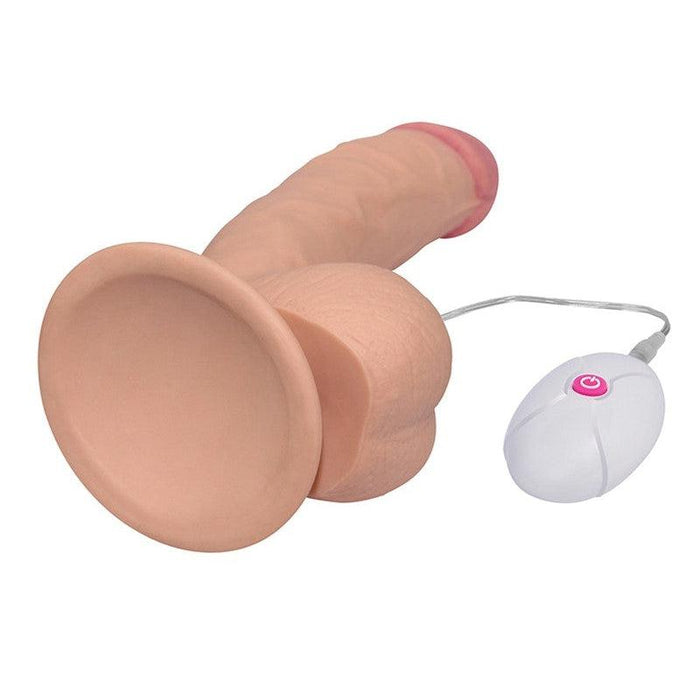 LoveToy - The Ultra Soft Dude - Vibrerende Dildo - Superzacht materiaal-Laced-up.nl