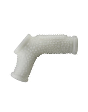 LoveToy - Vibrerende Rekbare Penis Sleeve - Drip Knights - Wit-Laced-up.nl