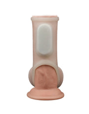 LoveToy - Vibrerende Rekbare Penis Sleeve - Silk Knights - Wit-Laced-up.nl