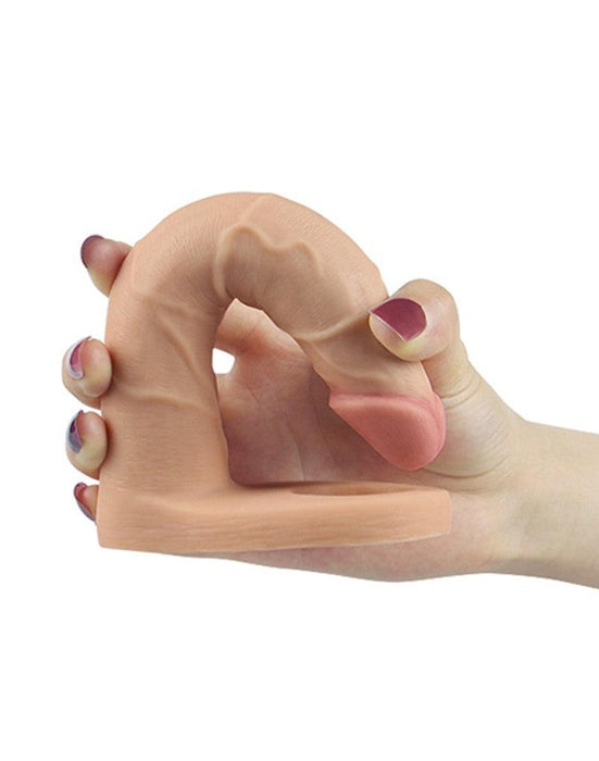 LoveToy - Ultrasoft Double - Voorbinddildo Voor Dubbele Penetratie 18 cm-Laced-up.nl