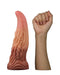 LoveToy - XXL Extreme Dildo Alien Tongue 25 x 7.5 cm - Lichte/donkere Huidskleur-Laced-up.nl