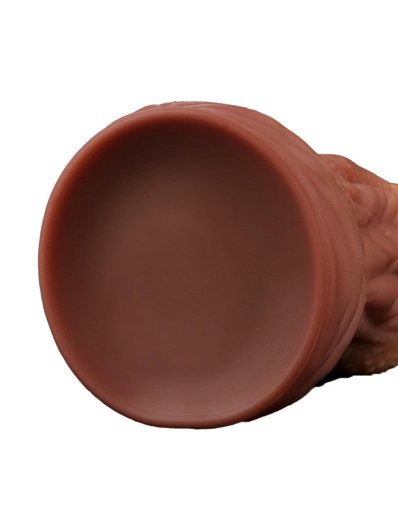 LoveToy - XXL Extreme Dildo Alien Tongue 25 x 7.5 cm - Lichte/donkere Huidskleur-Laced-up.nl