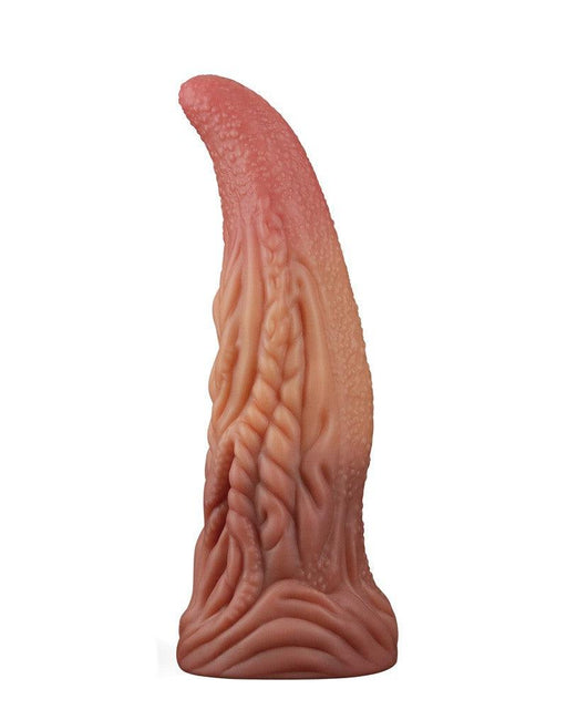 LoveToy - XXL Extreme Dildo Alien Tongue 25 x 7.5 cm - Lichte/donkere Huidskleur-Laced-up.nl