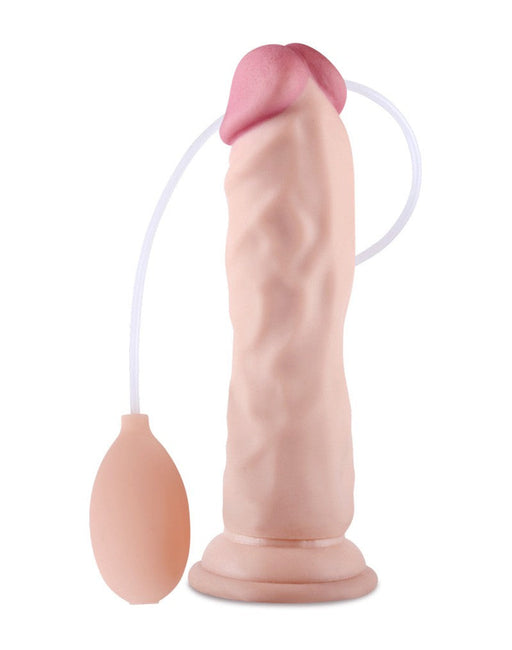 LoveToy - Zachte Spuitende Dildo - Met Squirt Functie - 21 cm - Lichte Huidskleur-Laced-up.nl
