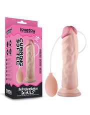 LoveToy - Zachte Spuitende Dildo - Met Squirt Functie - 21 cm - Lichte Huidskleur-Laced-up.nl