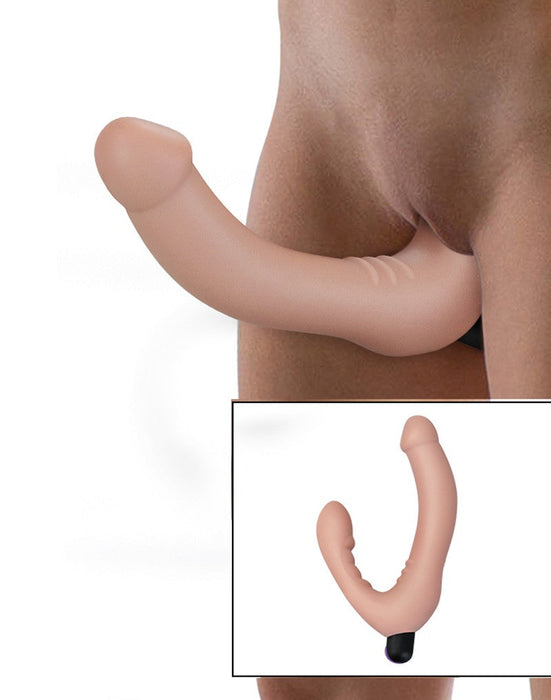 LoveToy - iJoy - Dubbele Vibrerende Dildo Met Afstandsbediening - Lichte Huidskleur-Laced-up.nl