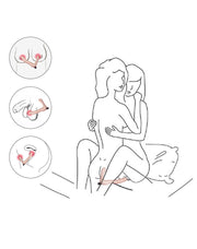 LoveToy - iJoy - Dubbele Vibrerende Dildo Met Afstandsbediening - Lichte Huidskleur-Laced-up.nl