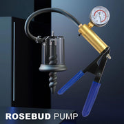 LuvPump - Rosebud Pomp - Manual Anaal Pomp - Dubbele Stimulatie - Messing Pomp Pistool-Laced-up.nl