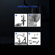 LuvPump - Rosebud Pomp - Manual Anaal Pomp - Dubbele Stimulatie - Messing Pomp Pistool-Laced-up.nl