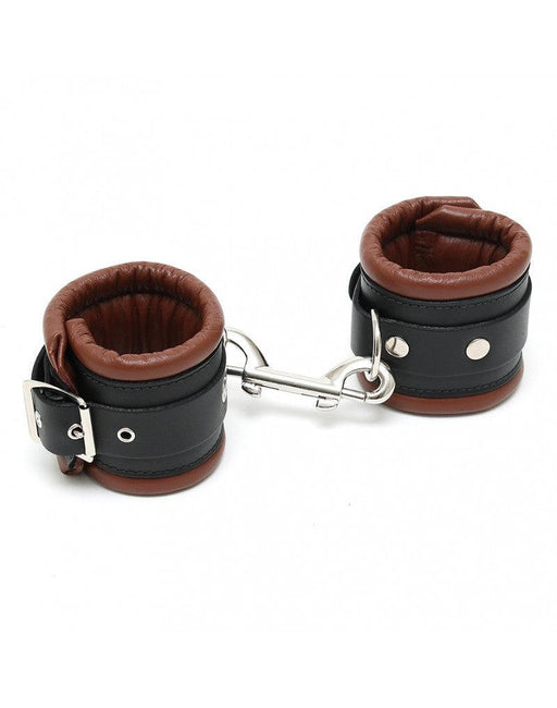 Rimba - Menottes de luxe avec doublure douce - Noir/Marron - Laced-up.nl