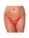 Amorable - Luxe Kanten flower G-string - Rood-Laced-up.nl