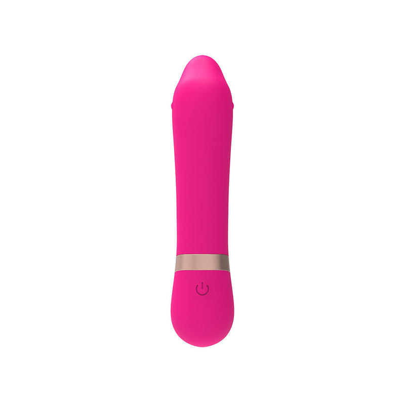M- Mello - Cuddly Vibe - Siliconen Mini Vibrator - 12 cm - Roze-laced-up.nl