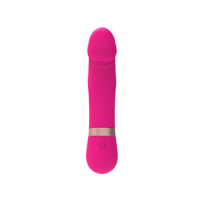 M-Mello - Dildo Vibe - Siliconen Vibrator - 11,5 cm - Roze-laced-up.nl