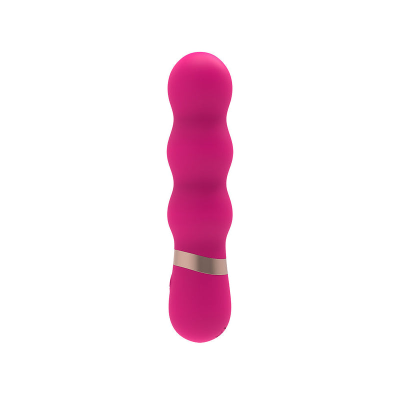 M- Mello - Ripple Vibe - Siliconen Mini Vibrator - 12 cm - Roze-laced-up.nl