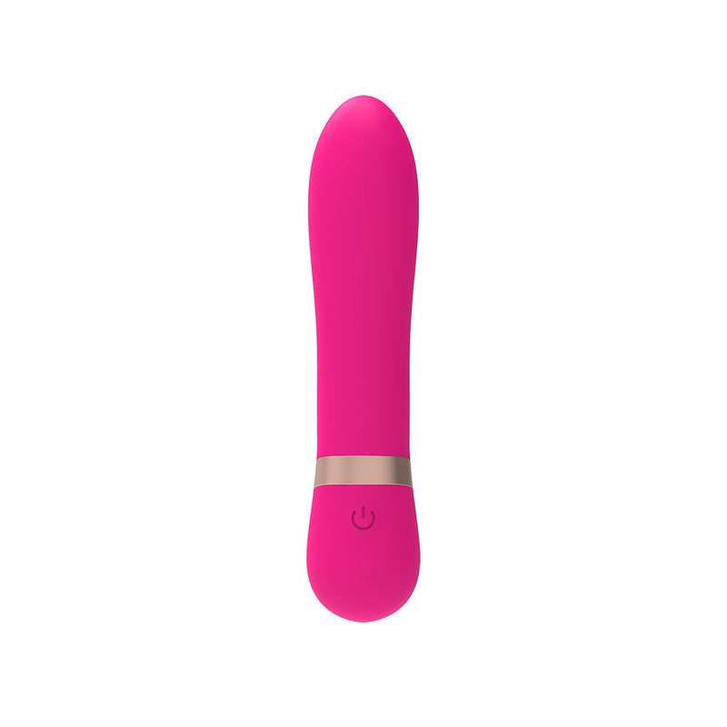 M-Mello - Romp Vibe - Siliconen Mini Vibrator - 12 cm - Roze-laced-up.nl