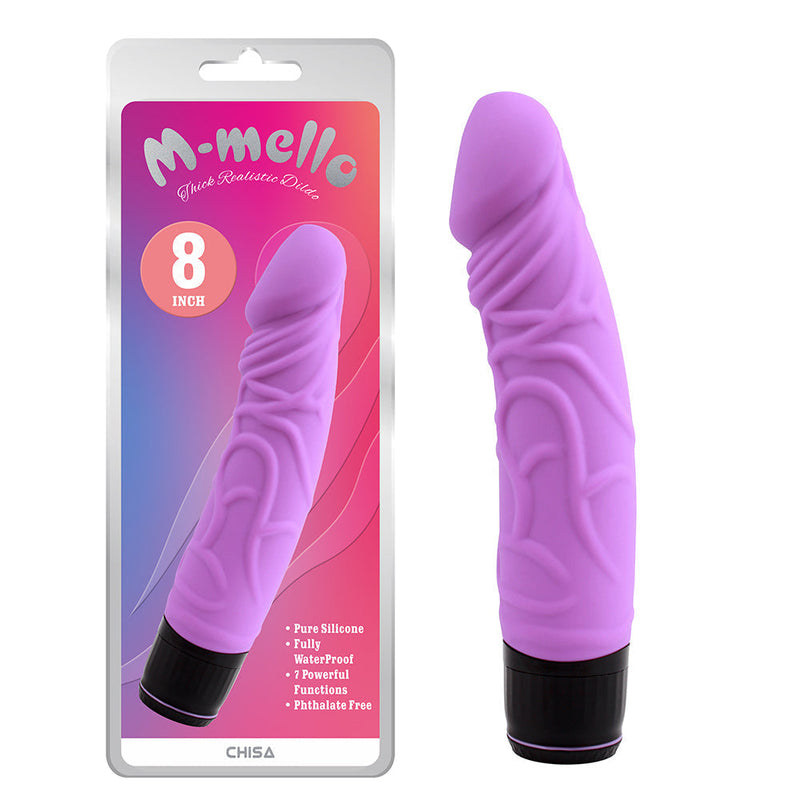M- Mello - Siliconen P-Shape Vibrator - 17,5 cm - Lila-laced-up.nl