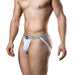 MM - Original Jock Collection - Jockstrap - Tailleband 2,5 cm - Wit/Grijs-Laced-up.nl