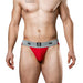 MM Original Jockstrap - Herenslip - Tailleband 5 cm - Rood/Grijs-Laced-up.nl