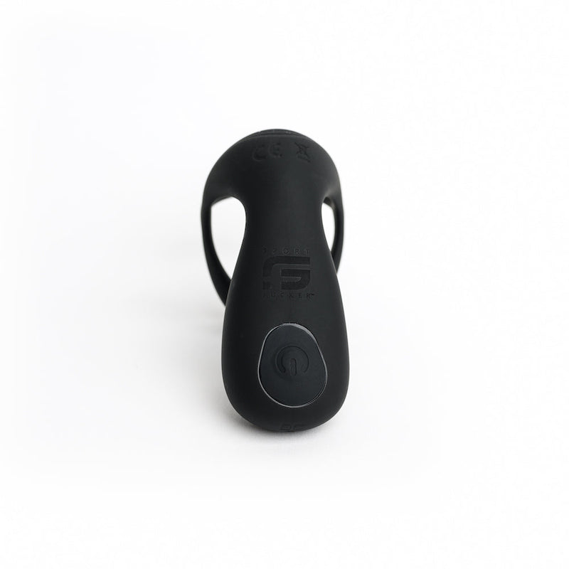 MOTOVibe - Pulse - Vibrerende Cockring met Ball Stretcher en Tickler - Zwart-Laced-up.nl