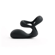 MOTOVibe - Pulse - Vibrerende Cockring met Ball Stretcher en Tickler - Zwart-Laced-up.nl