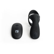MOTOVibe - Pulse - Vibrerende Cockring met Ball Stretcher en Tickler - Zwart-Laced-up.nl