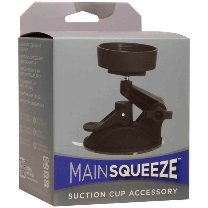 Main Squeeze - Zuignap - Masturbator Accessoire - Zwart-Laced-up.nl