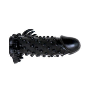 Malesation - Penis Sleeve met Noppen - Nubby Sleeve - Zwart-Laced-up.nl