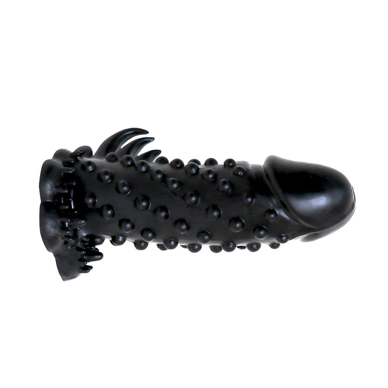 Malesation - Penis Sleeve met Noppen - Nubby Sleeve - Zwart-Laced-up.nl