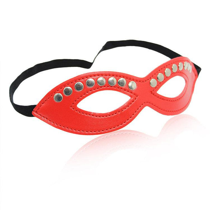 Masker Met Studs - Rood-Erotiekvoordeel.nl