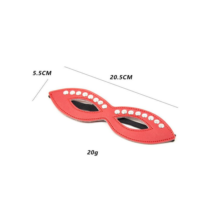 Masker Met Studs - Rood-Laced-up.nl