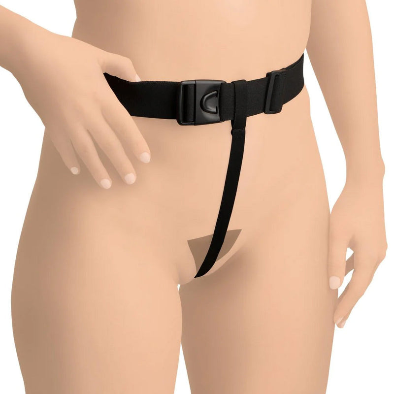 Master Series - Bum-tastic - Buttplug Trainer Set met Harnas - Zwart-Laced-up.nl